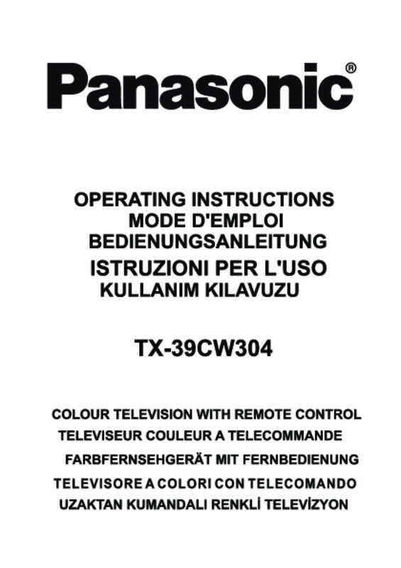Guide utilisation PANASONIC TX-39CW304  de la marque PANASONIC