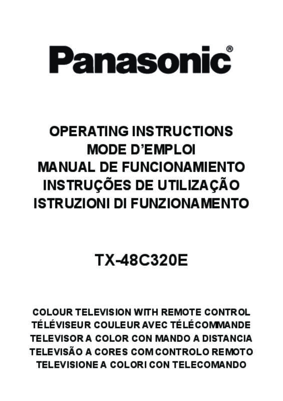 Guide utilisation PANASONIC TX-48C320E  de la marque PANASONIC