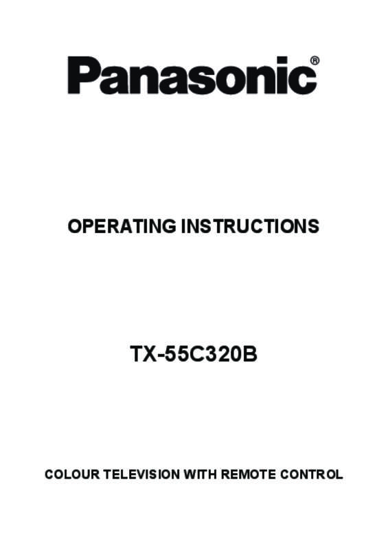 Guide utilisation PANASONIC TX-55C320B  de la marque PANASONIC
