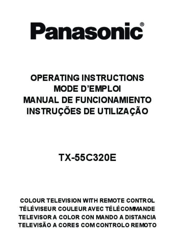 Guide utilisation PANASONIC TX-55C320E  de la marque PANASONIC
