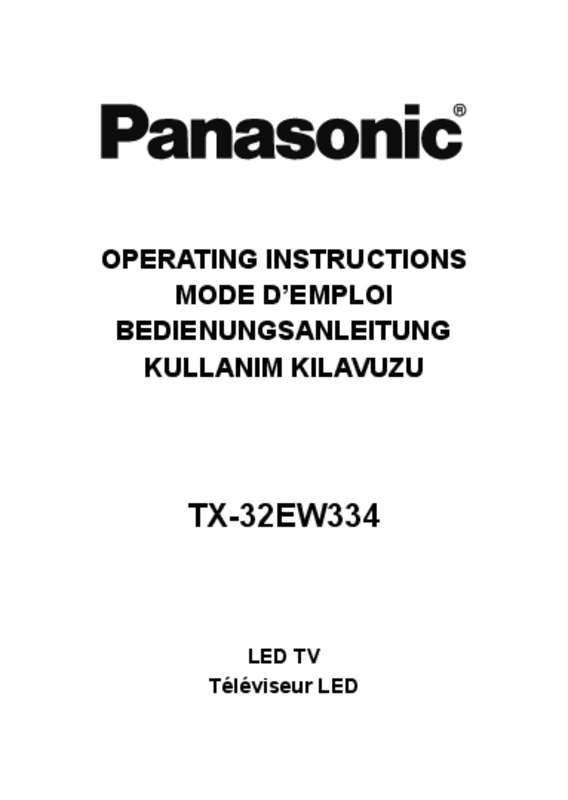 Guide utilisation PANASONIC TX-32EW334  de la marque PANASONIC