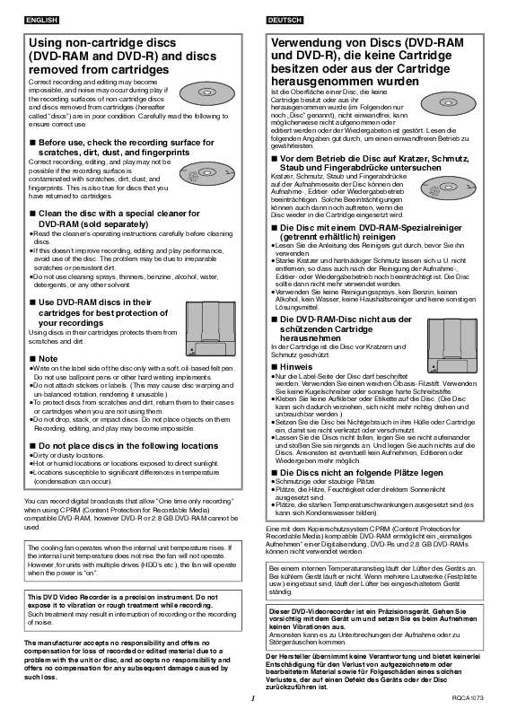 Guide utilisation PANASONIC DMR-E53EG  de la marque PANASONIC