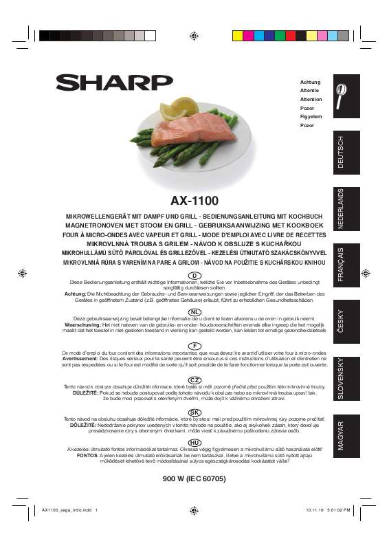 Guide utilisation SHARP AX 1100R de la marque SHARP
