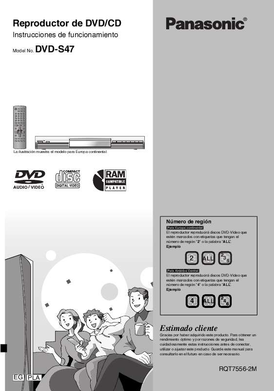 Guide utilisation PANASONIC DVDS47PLA  de la marque PANASONIC