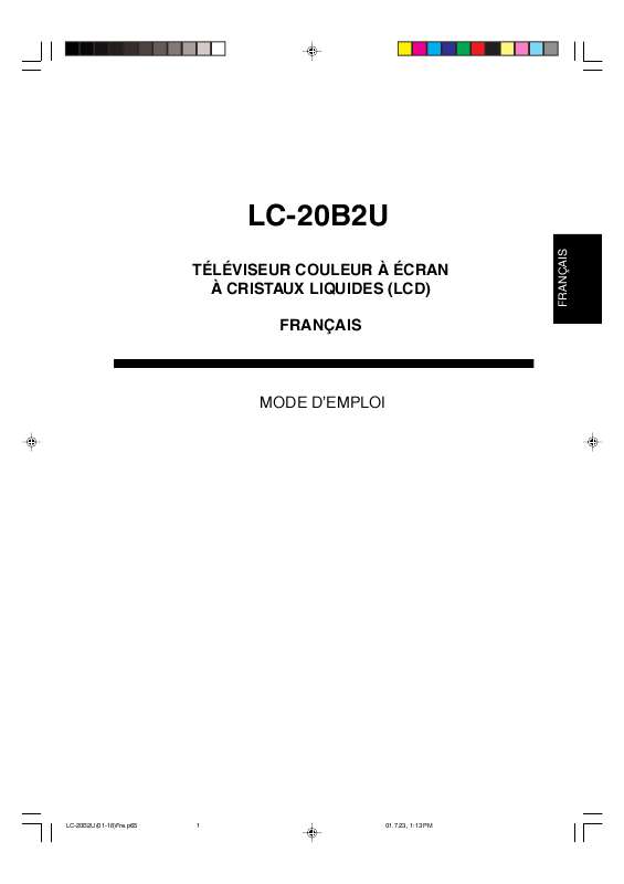 Guide utilisation SHARP LC-20B2U  de la marque SHARP