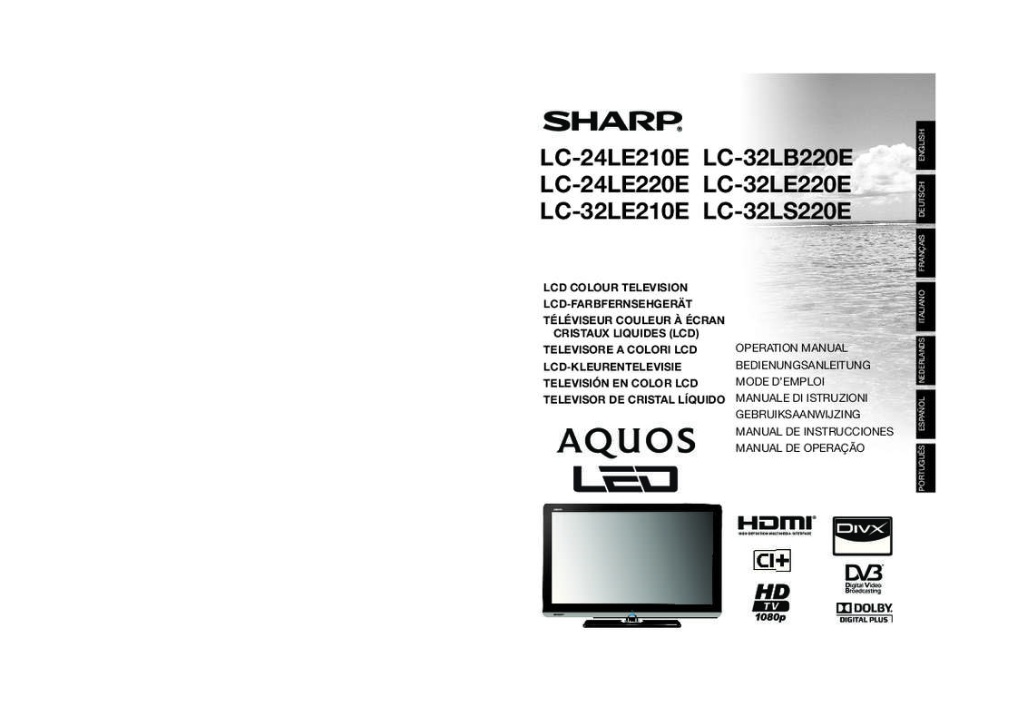 Guide utilisation SHARP LC-24CHF4012E  de la marque SHARP