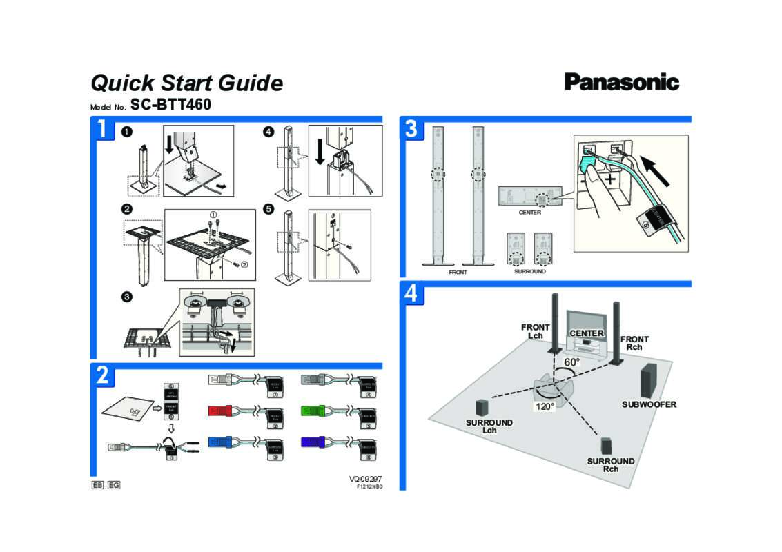 Guide utilisation PANASONIC SC-BTT460EB  de la marque PANASONIC