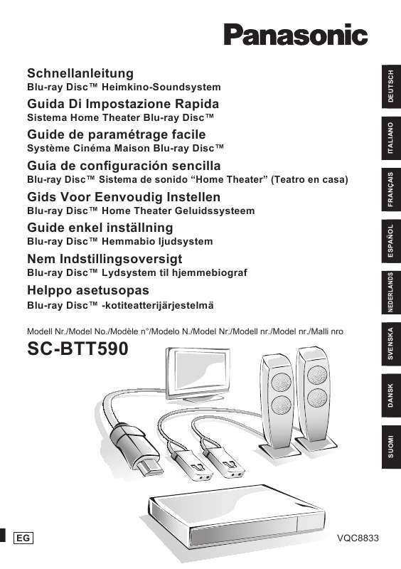Guide utilisation PANASONIC SC-BTT590EGK  de la marque PANASONIC