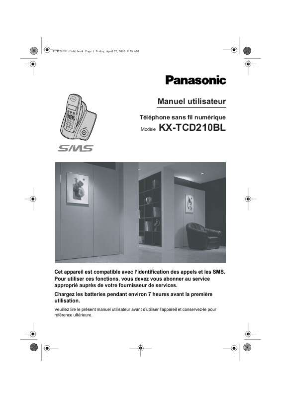 Guide utilisation PANASONIC KX-TCD210BL  de la marque PANASONIC