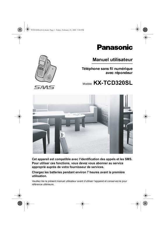 Guide utilisation PANASONIC KX-TCD320SL  de la marque PANASONIC