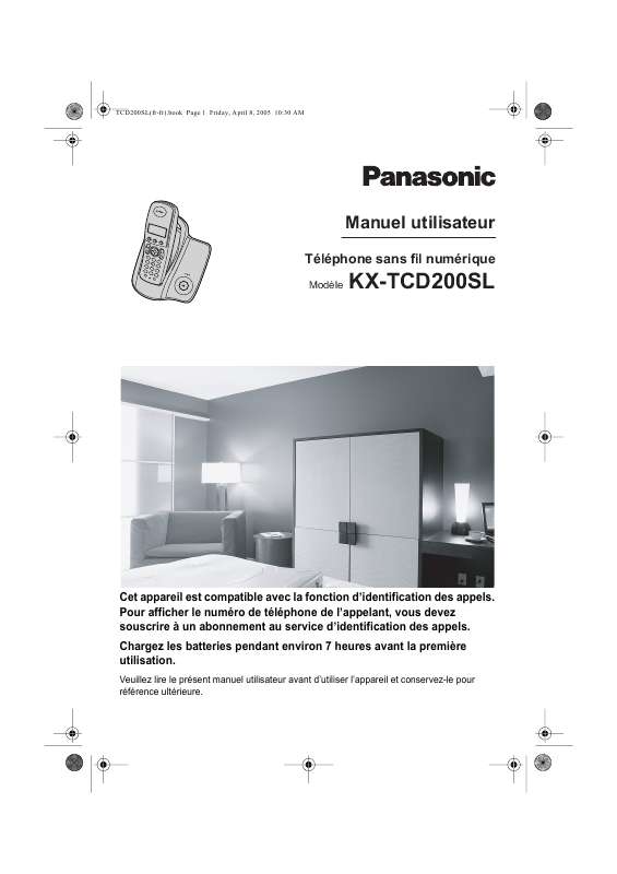 Guide utilisation PANASONIC KX-TCD200SL  de la marque PANASONIC