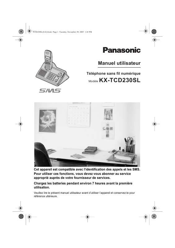 Guide utilisation PANASONIC KX-TCD230SL  de la marque PANASONIC