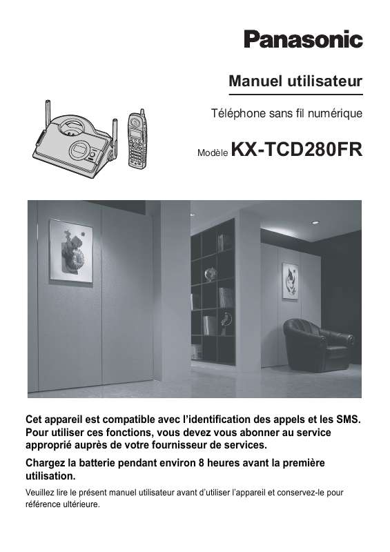 Guide utilisation PANASONIC KX-TCD280FR  de la marque PANASONIC