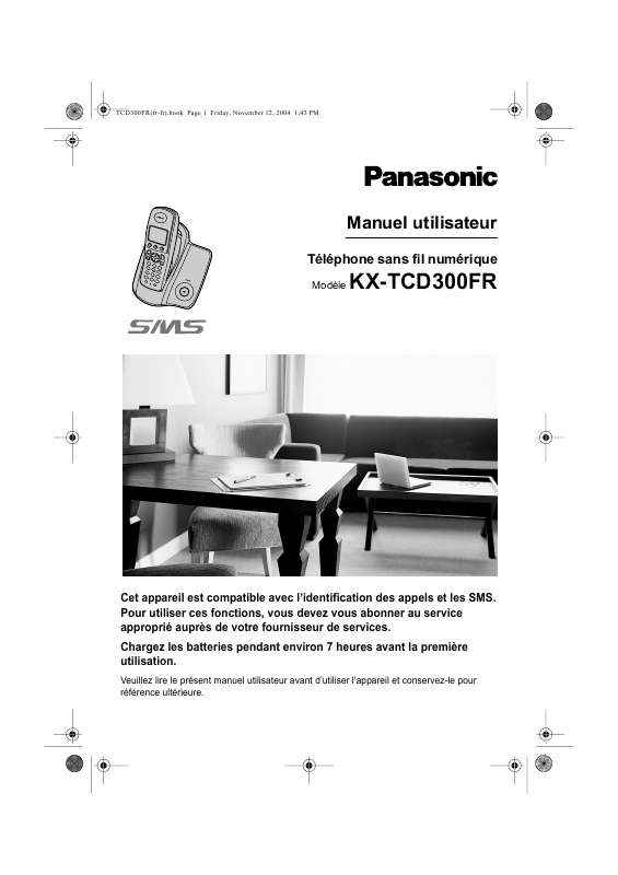 Guide utilisation PANASONIC KX-TCD300FR  de la marque PANASONIC