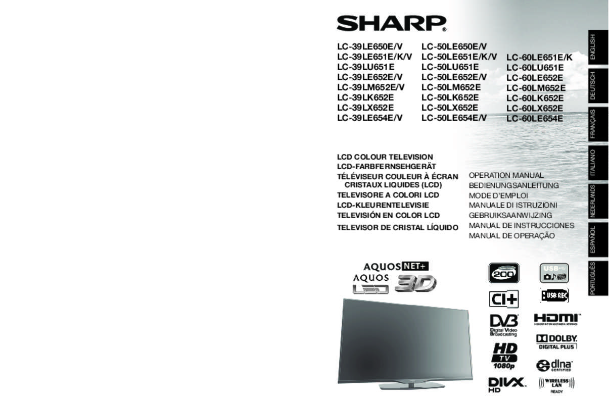 Guide utilisation SHARP LC-43CFE4142E  de la marque SHARP