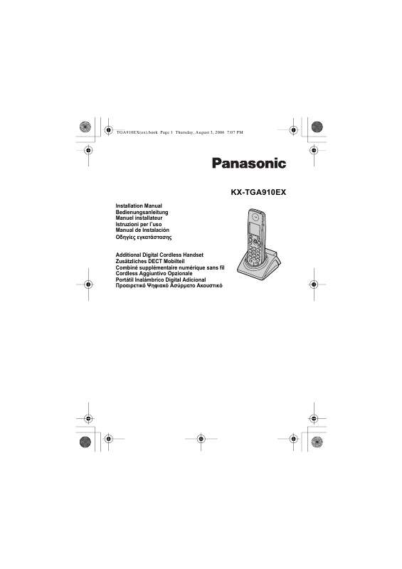 Guide utilisation PANASONIC KX-TGA910EX  de la marque PANASONIC