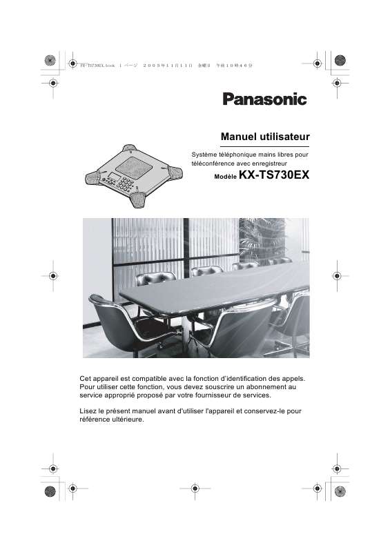 Guide utilisation PANASONIC KX-TS730EX  de la marque PANASONIC