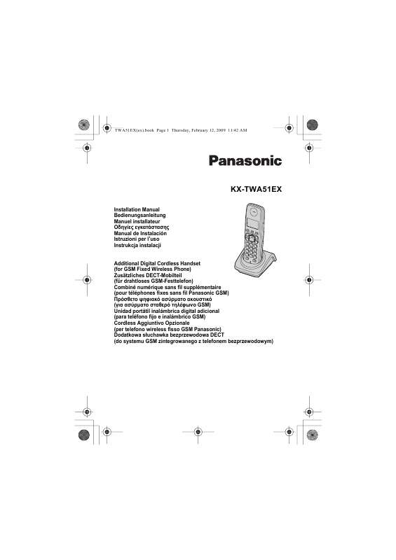 Guide utilisation PANASONIC KX-TWA51EX  de la marque PANASONIC