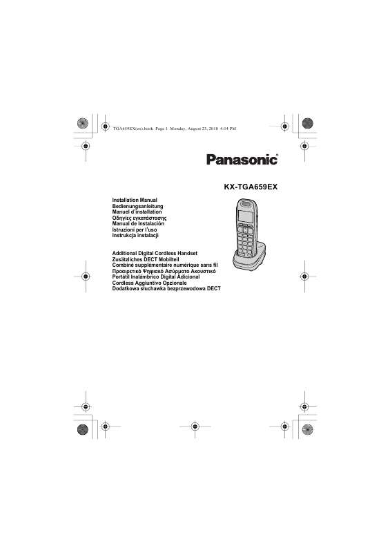 Guide utilisation PANASONIC KXTGA659EX  de la marque PANASONIC