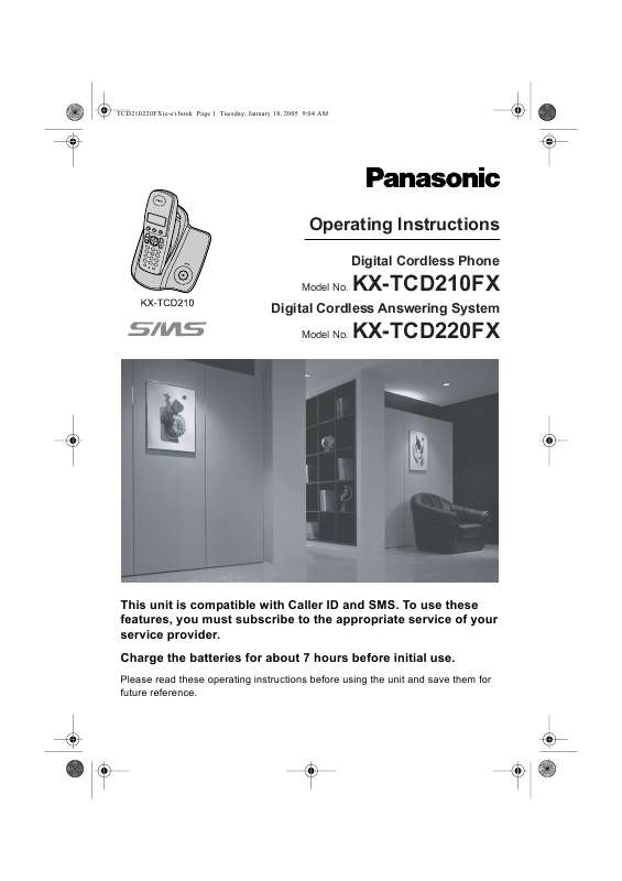 Guide utilisation PANASONIC KXTCD220FX  de la marque PANASONIC