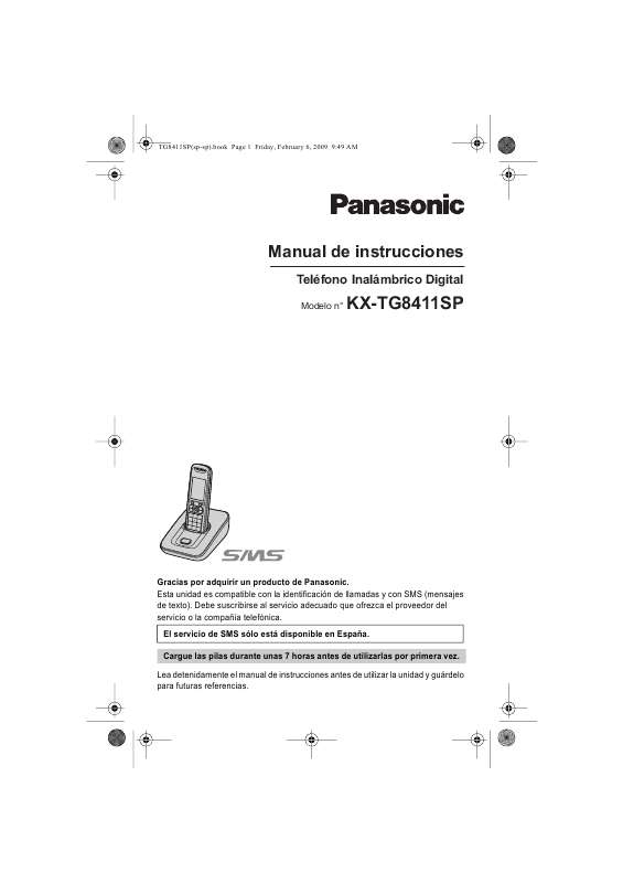 Guide utilisation PANASONIC KXTG8411SP  de la marque PANASONIC