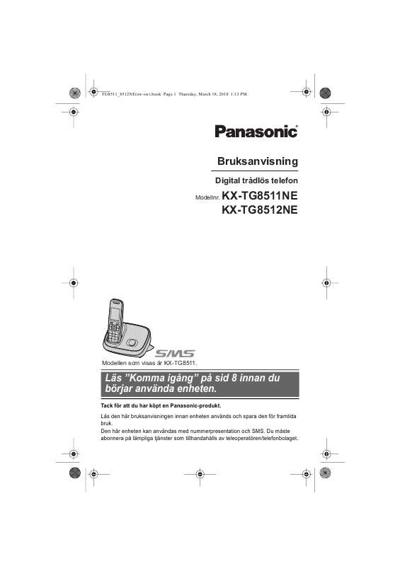 Guide utilisation PANASONIC KXTG8512NE  de la marque PANASONIC