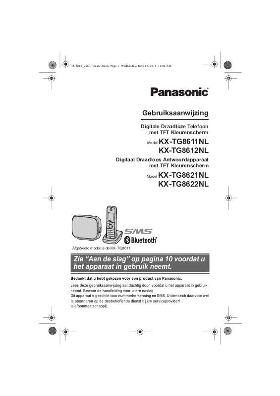 Guide utilisation PANASONIC KXTG8622NL  de la marque PANASONIC