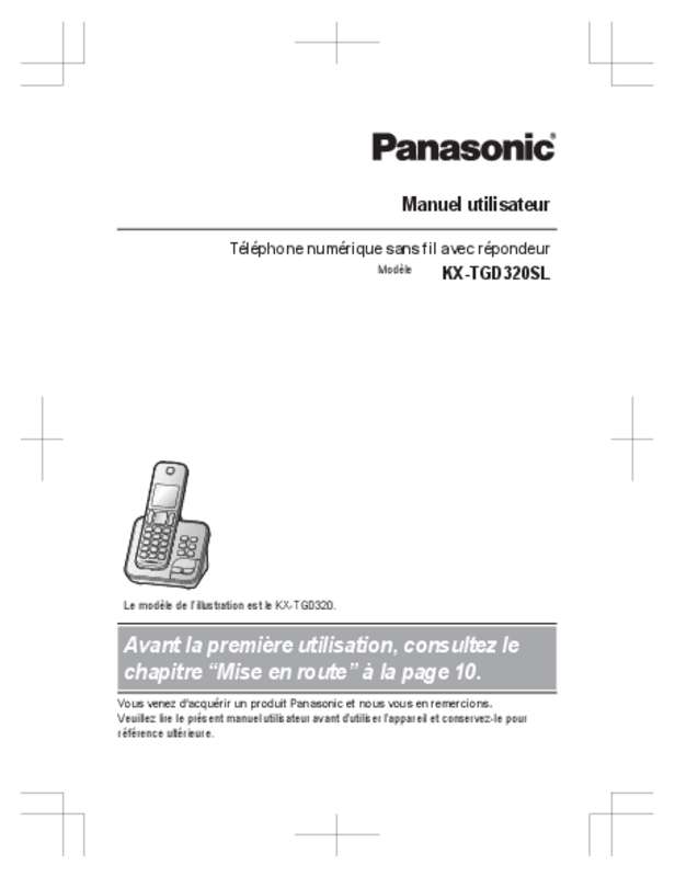 Guide utilisation PANASONIC KX-TGD320SL  de la marque PANASONIC