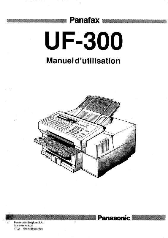 Guide utilisation PANASONIC UF-300  de la marque PANASONIC