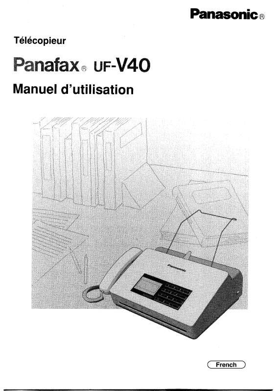 Guide utilisation PANASONIC UF-V40  de la marque PANASONIC