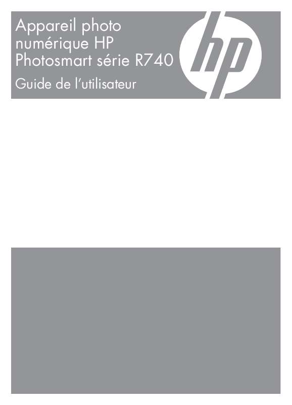Guide utilisation HP PHOTOSMART R740  de la marque HP