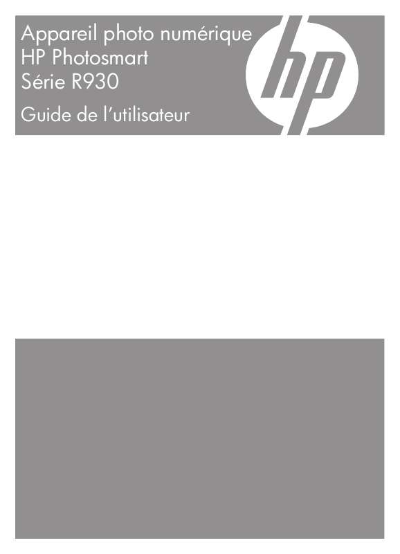 Guide utilisation HP PHOTOSMART R930  de la marque HP