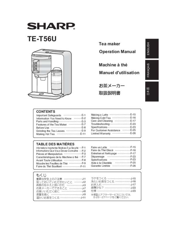 Guide utilisation  SHARP TE-T56U  de la marque SHARP