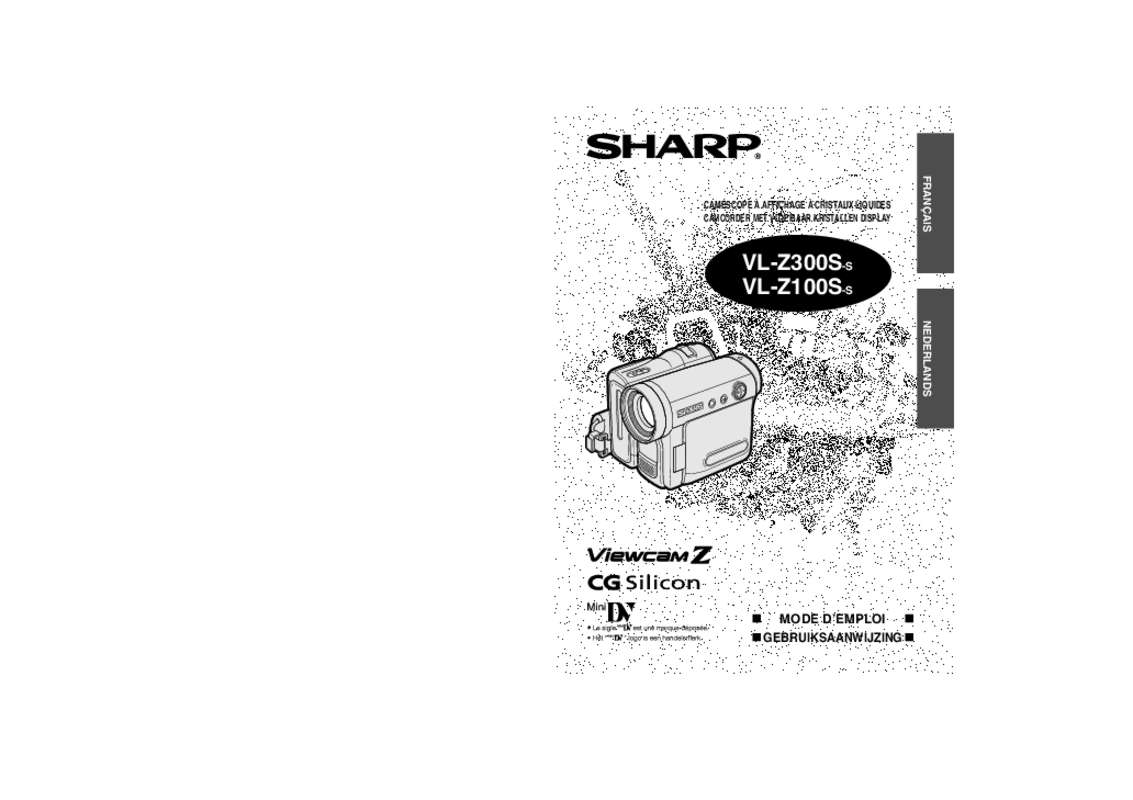 Guide utilisation SHARP VL-Z100  de la marque SHARP