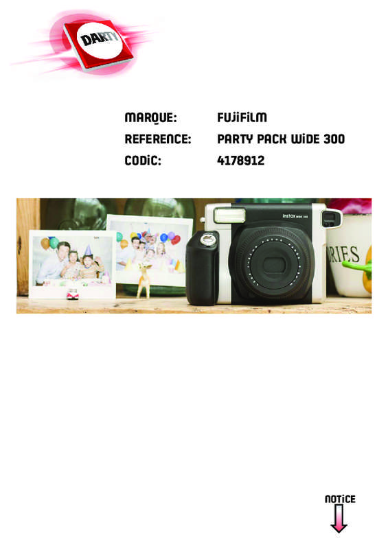 Mode d'emploi Fujifilm Instax Wide 300 (Français - 5 des pages)