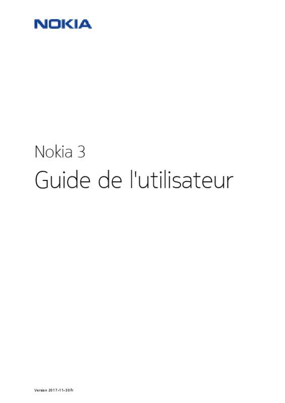 Guide utilisation NOKIA 3  de la marque NOKIA