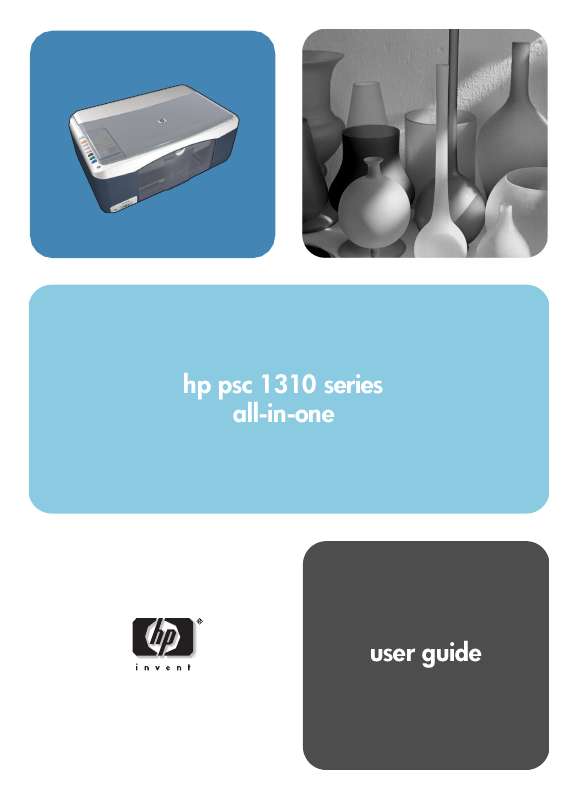 Guide utilisation HP PSC 1310 ALL-IN-ONE PRINTER  de la marque HP