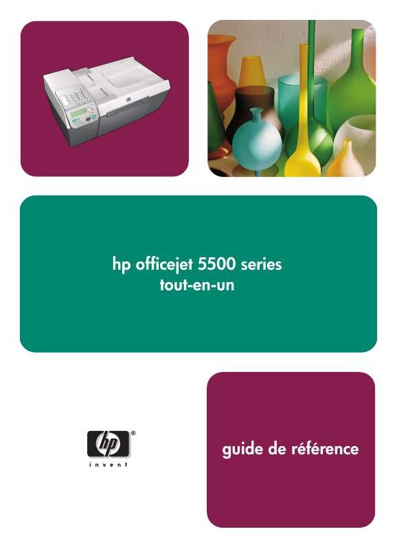 Guide utilisation HP OFFICEJET 5500 ALL-IN-ONE PRINTER  de la marque HP