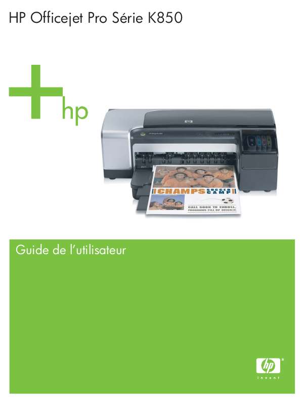 Guide utilisation HP OFFICEJET PRO K850 COLOR  de la marque HP