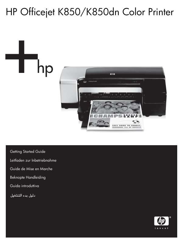 Guide utilisation HP OFFICEJET PRO K850DN  de la marque HP