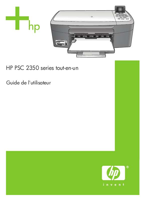 Guide utilisation HP PSC 2353  de la marque HP