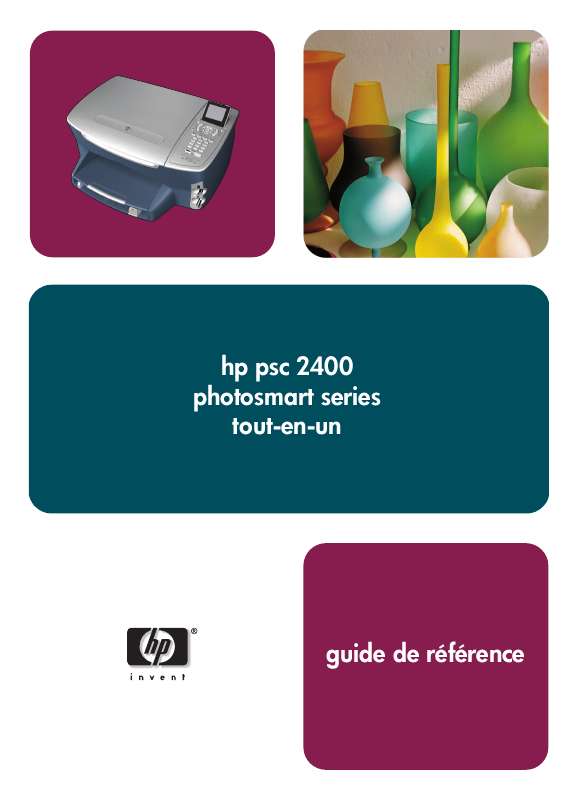 Guide utilisation HP PSC 2400 PHOTOSMART ALL-IN-ONE  de la marque HP