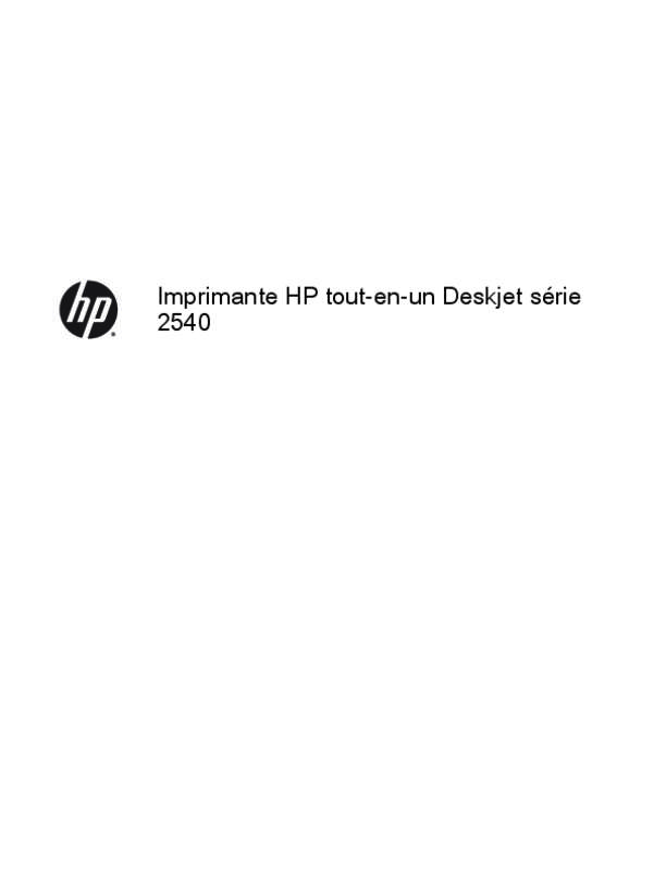 Guide utilisation HP DESKJET 2543  de la marque HP