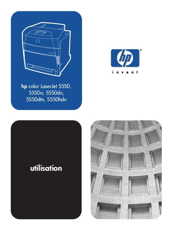 Guide utilisation HP COLOR LASERJET 5550  de la marque HP