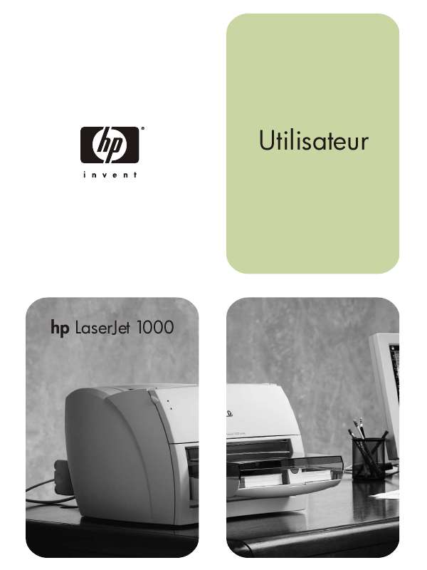 Guide utilisation HP LASERJET 1000 PRINTER  de la marque HP