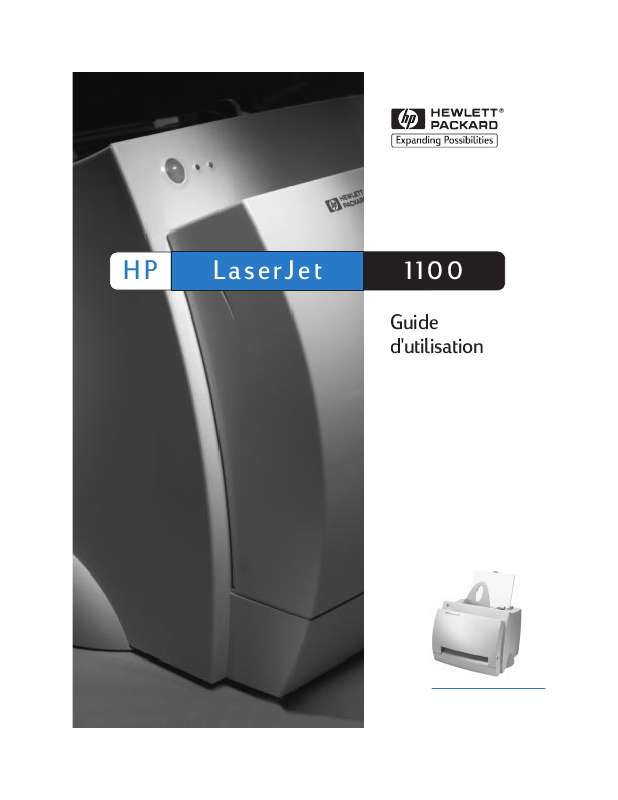 Guide utilisation HP LASERJET 1100  de la marque HP