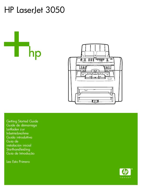 Guide utilisation HP LASERJET 3050  de la marque HP