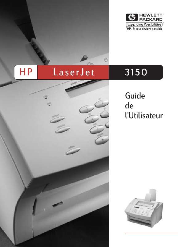 Guide utilisation HP LASERJET 3150 ALL-IN-ONE  de la marque HP