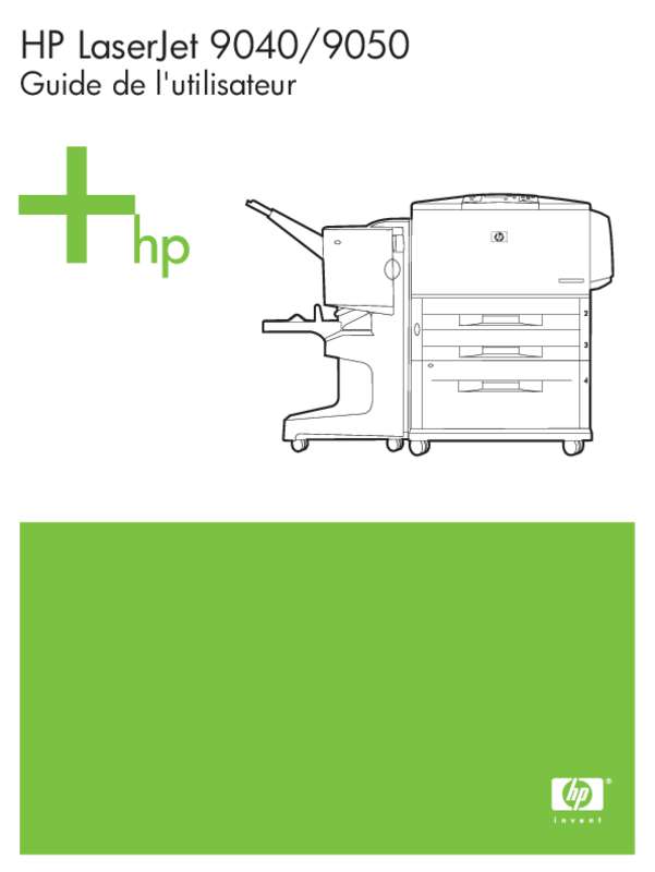 Guide utilisation HP LASERJET 9040DN (Q7699A)  de la marque HP