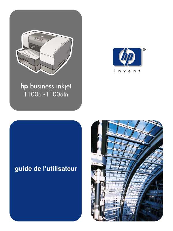 Guide utilisation HP BUSINESS INKJET 1100D  de la marque HP